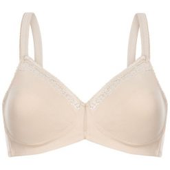 Biustonosz braletka Triumph Cotton Beauty 10094814. Białe biustonosze Triumph, bez wzorów. Za 69,00 zł.