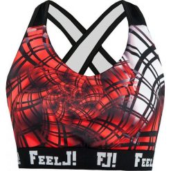Biustonosze sportowe: Feelj Stanik Energy czarno-czerwony r. S