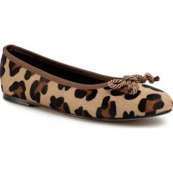 Baleriny EVA MINGE - EM-23-07-000634 671. Brązowe baleriny damskie Eva Minge, bez wzorów, ze skóry, bez obcasa. Za 399,00 zł.