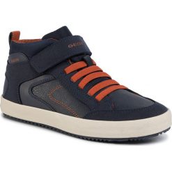 Sneakersy GEOX - J Alonisso B. N J942CN 0FUAU C4218 D Navy/Dk Orange. Niebieskie trampki chłopięce Geox, bez wzorów, ze skóry ekologicznej, bez zapięcia. Za 279,00 zł.