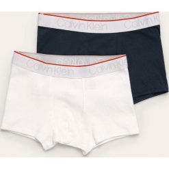 Calvin Klein Underwear - Bokserki dziecięce (2 pack). Niebieskie majtki chłopięce Calvin Klein Underwear, bez wzorów, z elastanu. Za 119,90 zł.