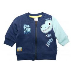 Gelati Bluza Chłopięca Dinosaur 62 Niebieska. Niebieskie bluzy niemowlęce Gelati, z nadrukiem, bez rękawów, bez kaptura. W wyprzedaży za 69,00 zł.
