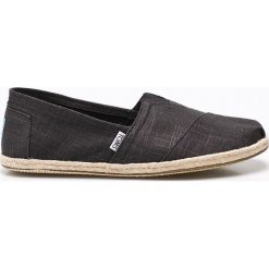 Toms - Espadryle. Szare espadryle męskie Toms, bez wzorów, z materiału. W wyprzedaży za 189,90 zł.