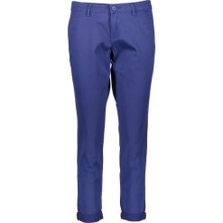 Chinosy damskie: Spodnie chino w kolorze niebieskim