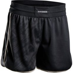 Spodenki bokserskie 500 damskie. Czarne szorty damskie OUTSHOCK, m, bez wzorów, z poliesteru. Za 59,99 zł.