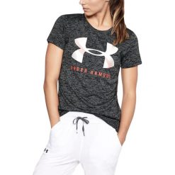 Under Armour Koszulka damska Tech Graphic Twist SSC czarna r. XS (1309897-001). Bluzki asymetryczne Under Armour, xs. Za 93,55 zł.