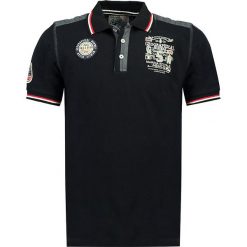 Koszulka polo w kolorze granatowym. Niebieskie koszulki męskie Geographical Norway Men, m, z nadrukiem, z bawełny, polo, bez rękawów. W wyprzedaży za 89,95 zł.