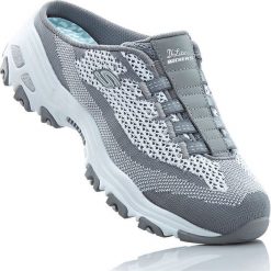 Klapki damskie: Klapki Skechers bonprix szaro-biały