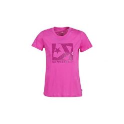 T-shirty z krótkim rękawem Converse BOX STAR CHEVRON TEE. Różowe t-shirty damskie Converse, xl, bez wzorów, retro, bez kołnierzyka. Za 109,00 zł.
