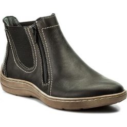 Sztyblety ŁUKBUT - 1189 Czarny Rebel. Czarne buty zimowe damskie Łukbut, z materiału. W wyprzedaży za 209,00 zł.
