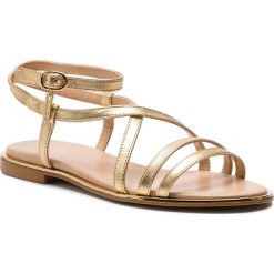 Sandały LIU JO - Susan 06 S19027 P0291 Gold 00529. Żółte klapki damskie marki Liu Jo, z aplikacjami, ze skóry, bez obcasa, na obcasie. Za 599,00 zł.