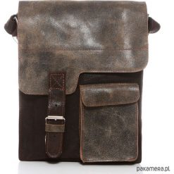 Torebka listonoszka skórzana na ramię Belveder. Listonoszki męskie Pakamera, bez wzorów, ze skóry, vintage, na ramię. Za 259,00 zł.