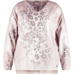 Swetry klasyczne damskie: Open End LEOPARD Sweter beige