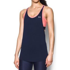 Topy sportowe damskie: Under Armour Koszulka damska HG Armour 2-in-1 Tank granatowa r. XS (1303778-410)