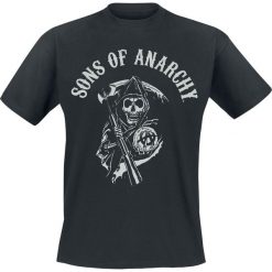 Sons Of Anarchy Reaper Logo T-Shirt czarny. Czarne t-shirty męskie marki Sons Of Anarchy, xl, z nadrukiem. Za 89,90 zł.