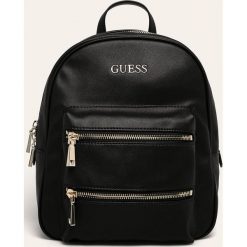 Guess Jeans - Plecak. Czarne plecaki damskie Guess Jeans, z aplikacjami, z bawełny. Za 649,90 zł.