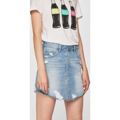 Tally Weijl - Spódnica. Niebieskie spódniczki damskie TALLY WEIJL, na co dzień, bez wzorów, z bawełny, casualowe, mini, ołówkowe. W wyprzedaży za 49,90 zł.