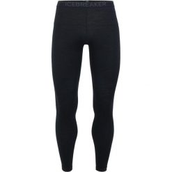 Icebreaker Kalesony Mens 200 Oasis Leggings Black/Monsoon L. Czarne kalesony męskie Icebreaker, s, bez wzorów, z wełny. Za 245,00 zł.