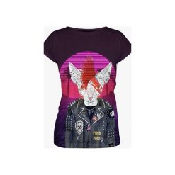 Cyber Cat women's t-shirt. Czarne t-shirty damskie marki Mars from venus, s, bez wzorów, bez kołnierzyka. Za 101,40 zł.