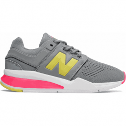 New Balance KL247TIG. Szare buciki niemowlęce marki New Balance, bez zapięcia. W wyprzedaży za 149,99 zł.