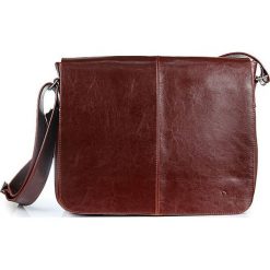 Torba skórzana przez ramię unisex DAN-A T53 koniakowa - koniak. Torby męskie skórzane DAN-A, bez wzorów, ze skóry, przez ramię. Za 299,99 zł.