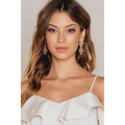 Kolczyki damskie: NA-KD Accessories Kolczyki z tropikalnymi kryształami – Pink,Multicolor