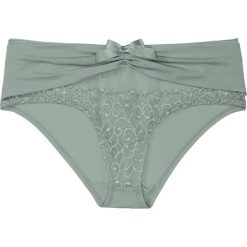 Figi "panty" bonprix szałwiowy. Szare panty damskie bonprix, w koronkowe wzory. Za 21,99 zł.