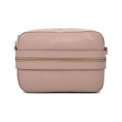 Skórzana torebka w kolorze beżowym - (S)28 x (W)20 x (G)5 cm. Brązowe torebki klasyczne damskie marki Wiosenny MUST HAVE, w paski, ze skóry, na ramię, bez dodatków. W wyprzedaży za 249,95 zł.