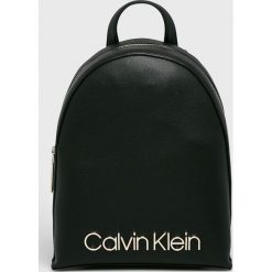 Calvin Klein - Plecak. Czarne plecaki damskie Calvin Klein, bez wzorów, ze skóry ekologicznej. Za 559,90 zł.