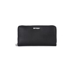 Portfele Calvin Klein Jeans EXTENDED LARGE ZIP. Czarne portfele damskie Calvin Klein Jeans, bez wzorów, z jeansu. Za 299,10 zł.