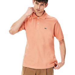 LACOSTE POLO > L1212-5MM. Koszulki polo męskie Lacoste, xl, bez wzorów, z bawełny, eleganckie, bez rękawów. W wyprzedaży za 229,99 zł.