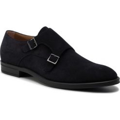 Półbuty BOSS - Coventry Monk 50417725 10212392 01 Dark Blue 401. Niebieskie buty wizytowe męskie Boss, ze skóry, bez zapięcia. Za 1289,00 zł.