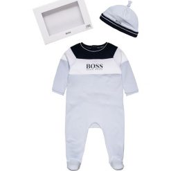 Bielizna chłopięca: BOSS Kidswear BABY SCHLAFANZUG+MUETZE SET Piżama himmelblau
