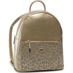 Plecak MONNARI - BAG3430-023 Gold. Żółte plecaki damskie Monnari, bez wzorów, ze skóry ekologicznej. W wyprzedaży za 199,00 zł.