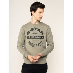 Bluza G-Star Raw Originals Logo Gr D16466-A612-2199. Zielone bluzy męskie G-Star RAW, xl, bez wzorów, z bawełny, retro, bez kołnierzyka, bez rękawów, bez kaptura. W wyprzedaży za 229,00 zł.