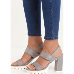 Szare Sandały Uptown Girl. Szare bez kategorii marki vices, na wysokim obcasie. Za 59,99 zł.