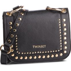 Torebka TWINSET - 191TA7203 Nero 00006. Czarne listonoszki damskie marki Twinset, na co dzień, bez wzorów, ze skóry, bez dodatków. Za 969,00 zł.