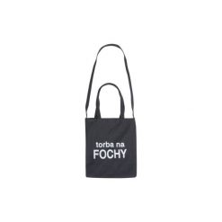 Torebka damska z printem na zakupy. Szare shopper bag damskie TXM. Za 14,99 zł.