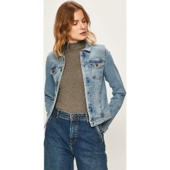 Only - Kurtka jeansowa. Niebieskie kurtki damskie ONLY, bez wzorów, z elastanu, krótkie, bez kaptura. Za 169,90 zł.