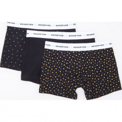 3 pack bokserek - Czarny. Czarne bokserki męskie Reserved. Za 59,99 zł.