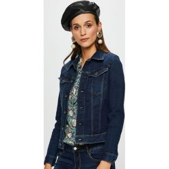 G-Star Raw - Kurtka. Niebieskie kurtki damskie G-Star RAW, s, bez wzorów, z elastanu, retro, krótkie, bez kaptura. W wyprzedaży za 429,90 zł.