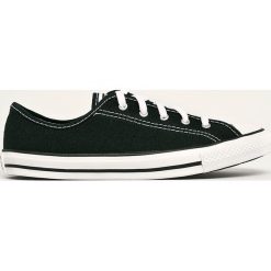 Converse - Tenisówki. Czarne trampki i tenisówki damskie Converse, bez wzorów, z gumy, na sznurówki. W wyprzedaży za 219,90 zł.