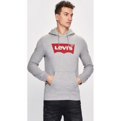 Levi's - Bluza. Szare bluzy męskie s, z nadrukiem, z bawełny, z kapturem. W wyprzedaży za 219,90 zł.