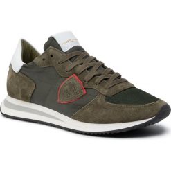 Sneakersy PHILIPPE MODEL - Trpx TZLU W013 Mondial Militaire. Zielone sneakersy męskie Philippe Model, bez zapięcia. Za 1119,00 zł.