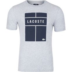T- shirt Lacoste. Szare t-shirty męskie Lacoste, m, z nadrukiem, klasyczne, z klasycznym kołnierzykiem. Za 169,00 zł.