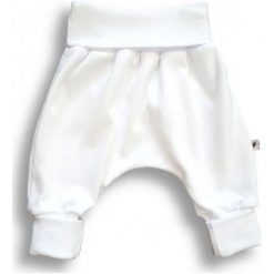 Spodnie niemowlęce: Spodnie pumpy Basic biały r. 62 (NK-090/02)