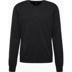 Andrew James - Sweter męski z czystego kaszmiru, szary. Szare swetry męskie marki Andrew James, s, bez wzorów, z kaszmiru, eleganckie, z dekoltem w serek, bez kaptura. Za 379,95 zł.