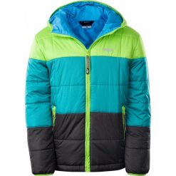 Kurtki chłopięce przeciwdeszczowe: BEJO Kurtka juniorska Quincy Jr jasmine green/navigate/pirate black/hawaiian ocean r. 146