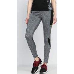 Legginsy: Szaro-Zielone Legginsy Fashion Editor