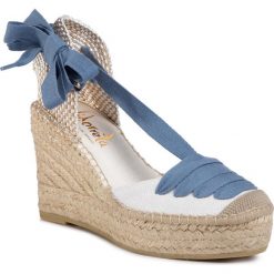 Espadryle VIDORRETA - Campesina 12985 Crudo. Brązowe espadryle damskie Vidorreta, bez wzorów, z tworzywa sztucznego, bez obcasa, na obcasie. Za 389,00 zł.